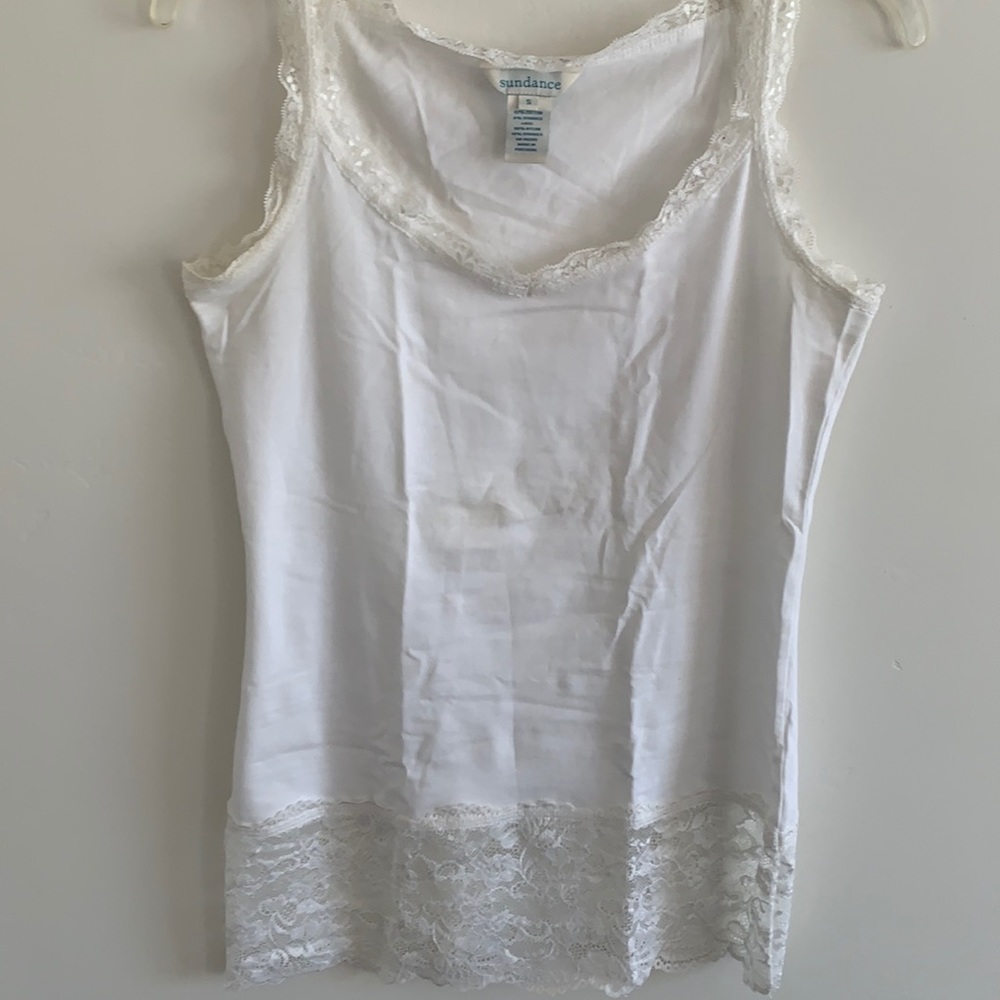 Sundance lace trim cami Size S